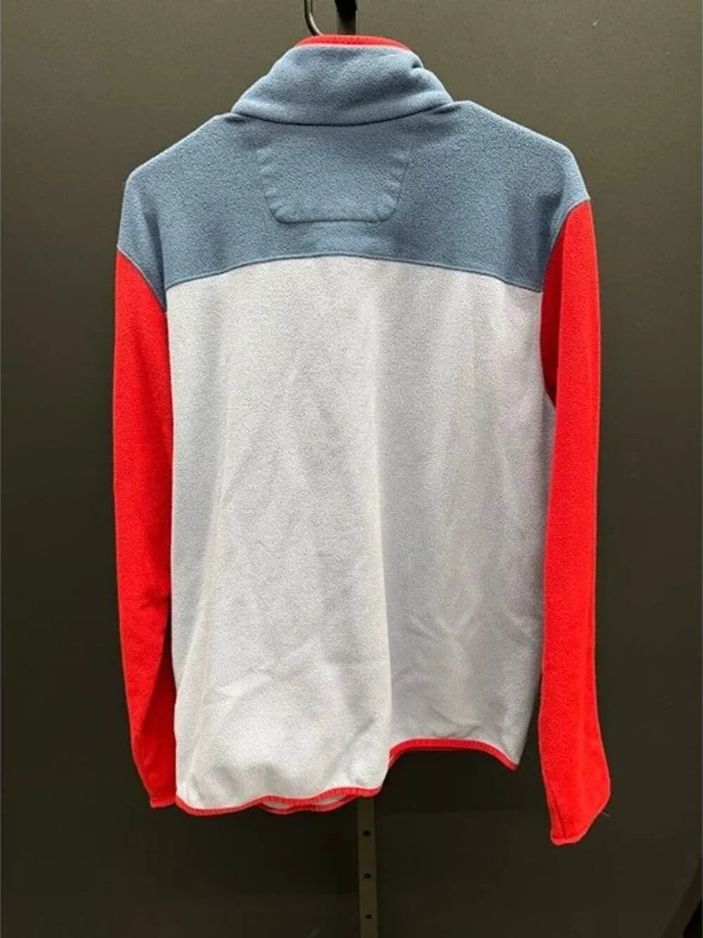 The North Face Red and Blue Vintage Fleece Half Zip Sweatshirt